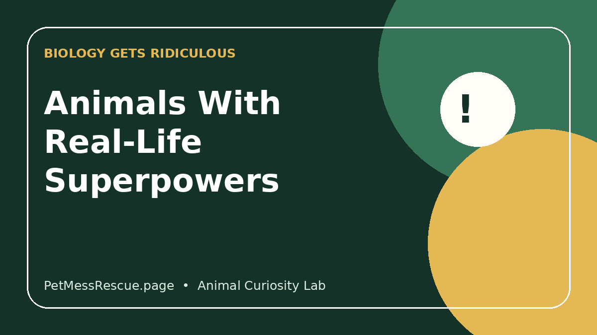9 Animals With Real-Life Superpowers That Sound Impossible