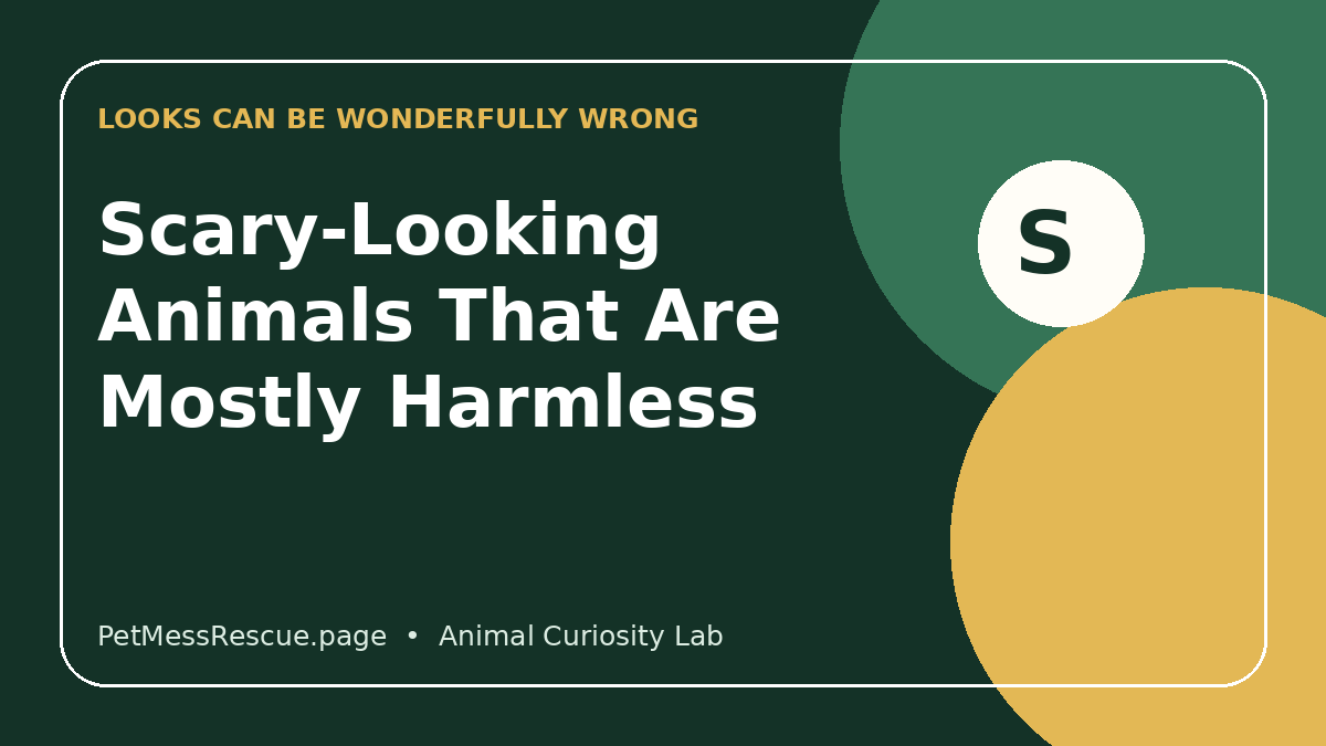 8 Scary-Looking Animals That Are Mostly Harmless to Humans