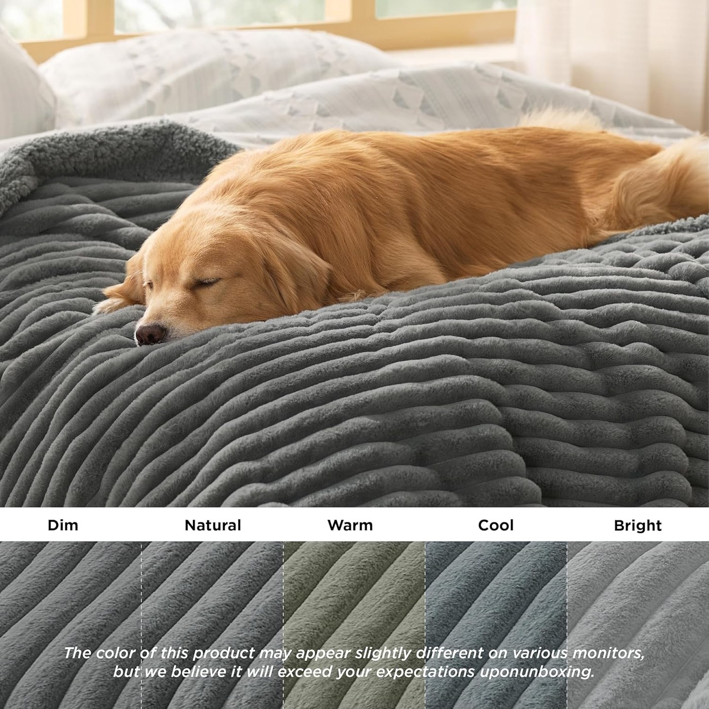 Bedsure ComfyFleece Waterproof Dog Blanket product image