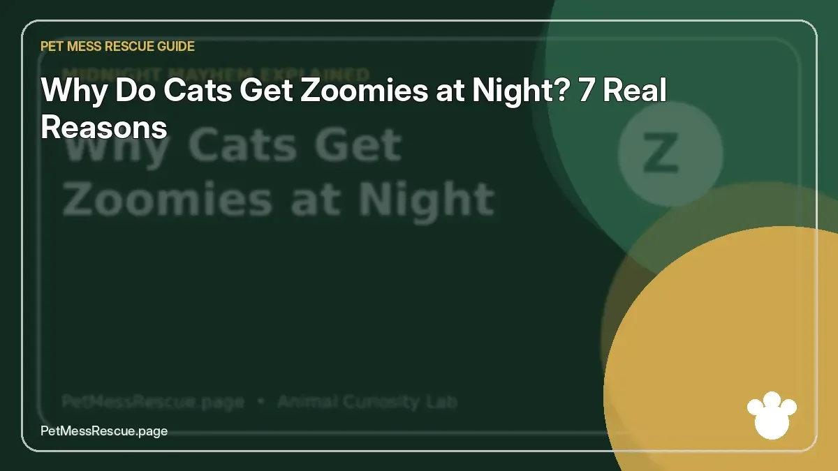 Contextual photograph of Why cats get zoomies at night
